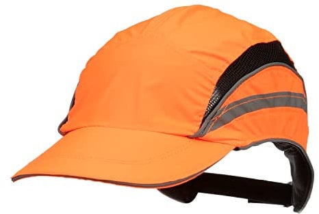 3M™ First Base™ 3 Anstoßkappe 2021875, Classic, fluoreszierende Warnfarbe, Orange, Standard-Schirm, 70 mm