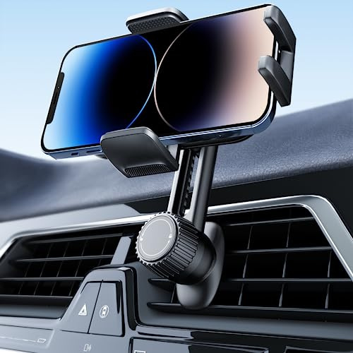 Holdersafe 2026 Car Phone Holder [Never Blocking Vent] with Wide Clamp