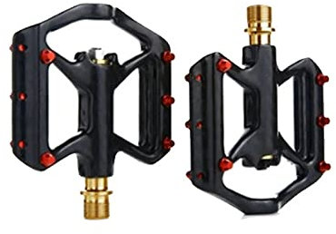 Fahrrad-Pedale,Mountainbike-Pedale, Berg Carbon Faser Plattform Pedal MTB Fahrrad Radfahren Pedal Anti-Rutsch