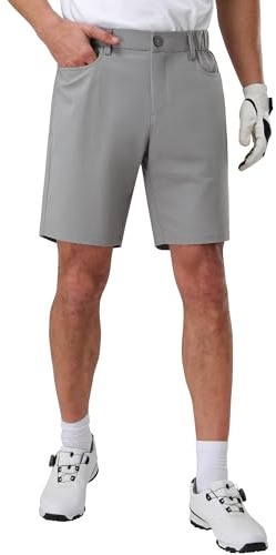 Pioneer Camp Short de Golf Homme Élégant - Design Moderne avec Poches Fonctionnelles, Résistant à l’Usure, Gris, 32