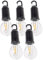 ChiliTec Led Lampe mit Akku 5 Stück Haken Karabiner Batterie aufladbar dimmbar 3000k Warmweiß Hängelampe Beleuchtung für Zelt Camping Balkon Terrasse
