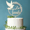 Cake Topper para bautizo – Decoración de tartas de madera para niña y niño – Decoración para tartas