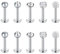 Briana Williams 10er Edelstahl Lippenpiercing Stecker 16G 6mm Ohr Tragus Labret Helix Piercing Silber Schmuck