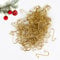 Schnellaufhänger, 120 Stück Weihnachten Ornament Haken, Weihnachtsbaumschmuck, Christbaum Aufhänger Gold für Baumschmuck und Christbaumkugeln zum einfachen Aufhängen