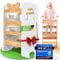 Einführungspreis - Lernturm [ab 1 Jahr] Höhenverstellbar & klappbar aus Bambus | Sicherer Steh- & Lern-Turm für Kinder, rutschfeste Trittfläche, Anti-Kipp-Schutz | Montessori Learning Tower