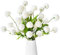 YMIFEEY 6pcs Fleurs Blanche Artificielles Deco Faux Hortensia Artificielle Haut de Gamme, Fausse Fleur Interieur Decoration, Branche Artificielle pour Mariage, Centre de Table, Maison, Salon, Chambre