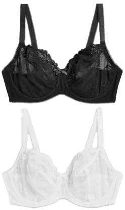 NEXT Damen Unwattierte Balconette BHS im 2er-Pack, DD+
