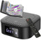 KLIM Lettore CD Stereo Boombox E1 - BASS Boost con Subwoofer - FM Radio con Lettore CD e USB, Bluetooth, AUX - Stereo casa - Filo o Wireless - Batteria ricaricabile, Telecomando - Custodie Disc