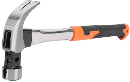 Camping Hammer Iron Edelstahl Ergonomischer Griff Multifunktional Magnetischer Zeltpfahlentferner Hammer (Runder Kopf)