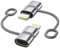 Adaptateur USB C vers Lightning (Lot de 2), Adaptateur Lightning USB C PD 36W Charge Rapide et Transfert de Données pour iPhone 14 Pro Max 13 12 11 X XR, iPad/AirPods, pas pour les écouteurs/audio/OTG