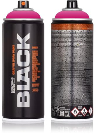 Sprühdose Montana BLACK 400 ml - Graffiti Paint - hochdeckende Mattfarben - zuverlässig - high-pressure - (3145 Punk Pink)