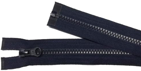 Reißverschluß Kunststoff teilbar für Jacken 40 cm dunkel blau marine