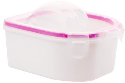 Tragbare Nagelbadschale aus Hartplastik für Gel Entfernung und Cuticles | Einhand Nutzung, Fingermulden für Einzelne oder Fünf Nägel, Geeignet für Studio und Zuhause