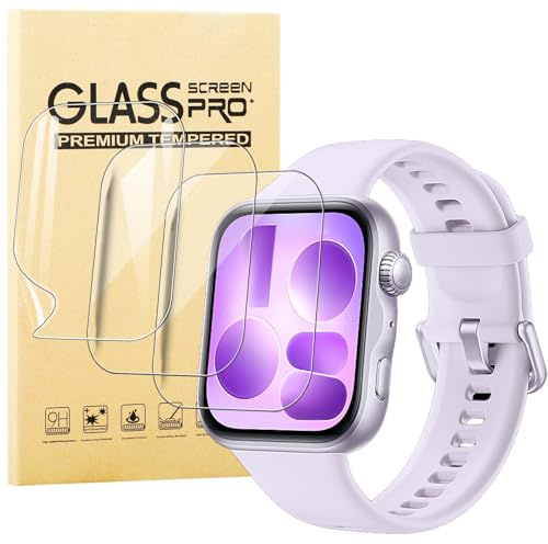 KUSINHOKA 3-delat skärmskydd för Huawei Watch Fit 5 klocka, HD mjukt TPU-filmskydd, bubbelfritt, reptåligt skärmskydd klocktillbehör för Huawei Watch Fit 5