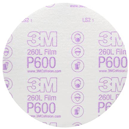 3M 00971 Hookit 6 P600 Grit Finishing Film Disc