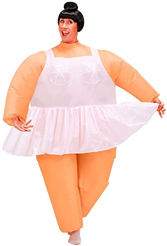 Ladies Inflatable Ballerina Costume for TV Cartoon & Film Fancy Dress