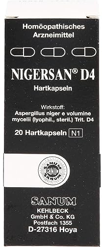 SANUM KEHLBECK Nigersan D4 Hartkapseln, 20 St. Kapseln