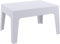 CLP Gartentisch Box Kunststoff I Stapelbarer Beistelltisch I Wetterfester Outdoor-Tisch, Farbe:hellgrau
