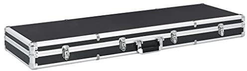 vidaXL Waffenkoffer Gewehrkoffer Universalkoffer Flintenkoffer Pistolenkoffer Bogenkoffer Alukoffer Jagdkoffer Schwarz 118x38x12cm Aluminium