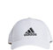 adidas Mens Lightweight Embroidered Baseball Cap, White/White/Black, OSFY