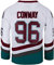 Herren-Trikot mit Entenmotiv, Eishockey-Trikot, #96 Conway White, Klein
