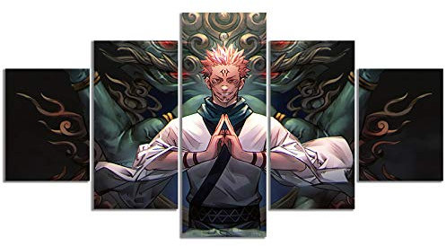 InsNordic Anime Jujutsu Kaisen Poster Ryomen Sukuna Druck auf Leinwand Wandkunst für Wohnzimmer Dekor (ungerahmt, Jujutsu Kaisen2)