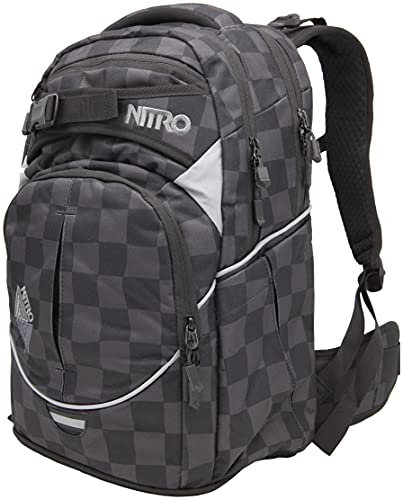 Nitro Superhero Schulrucksack, Rucksack, abnehmbarer Hüftgurt, robuste Bodenplatte, Thermotasche