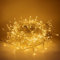 Luccika serie stringa luminosa di luci da 25 Metri con 500 Led Bianco Caldo per albero di Natale da Esterno ed Interno controller 31V con 8 giochi di luce e Memoria cavo trasparente