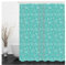 Aotiwe Duschrollo für Badewanne, Badewannen Duschvorhang Blumenzweig Türkis 150X200cm für Badezimmer mit Duschvorhangringen