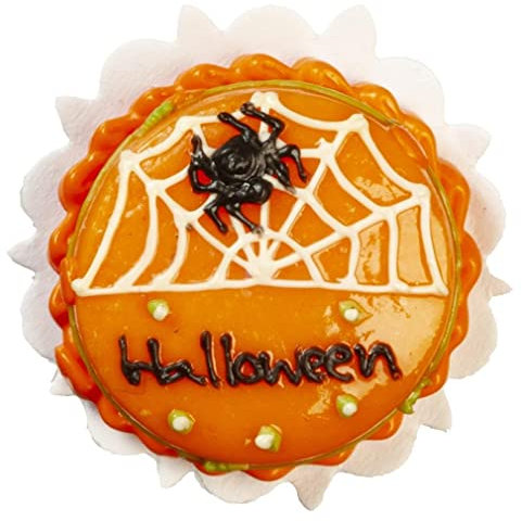 Puppenhaus Orange Halloween Kuchen Weiß Spinnennetz Leckerli Feier Zubehör