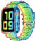 DABAOZA Compatible for Clear Apple Watch Band with Bumper Case 45mm 44mm 42mm, Women Men Glitter Bling TPU Sport Strap for iWatch SE Ultra Series 10 9 8 7 6 5 4 3 2 1（Rainbow,45/44/42）