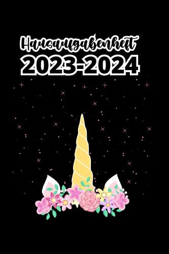 Hausaufgabenheft 2023/2024 Einhorn: 1 Woche 2 Seiten,(Juli 23 bis August 24), schülerkalender,Schülertimer Schulplaner Für Grundschule, Mädchen, Jungen, Teenager