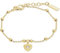 JETTE Damen-Armband 925er Silber 1 Zirkonia One Size, Gelbgold 32025937