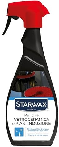 STARWAX Pulitore vetroceramica e piani induzione - 500ml - Ideale per pulire le piastre in vetroceramica e induzione - Il Supporto brillante - Senza tracce