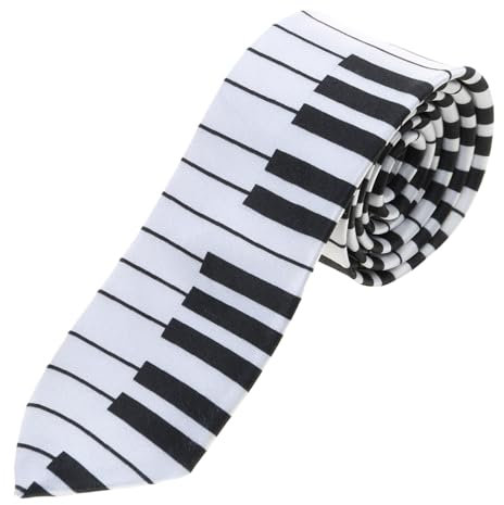 DIIOOMIEEU Men's Piano Keyboard Necktie Tie Skinny Music Tie