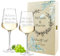 polar-effekt 3-tlg Set Weingläser 560 ml & Holzkiste mit UV-Druck zur Hochzeit - Hochzeitsgeschenk für Paare - Gläser für Rotwein & Weißwein - mit Wunschgravur