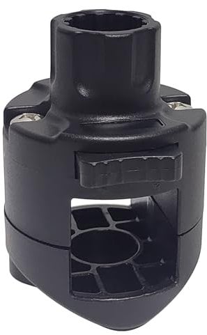 EDSRDPLT Quadratische Schienenhalterung für 3,8 cm Vierkantrohr, kompatibel mit Scotty Pfostenhaltern, ideal für Pontonboote