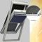 Original VELUX Hitzeschutz-Set Nacht Verdunkelungsrollo + Markise DOP M06 1100 / Dunkelblau passgenau für GGL GPL GHL GTL M06 und 306 mit Aluminium Führungsschienen // DOP M06 1100S