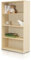 Furinno Regal mit 4 Fächern, Holz, Dampfbuche, 23.88 x 59.94 x 105.92 cm