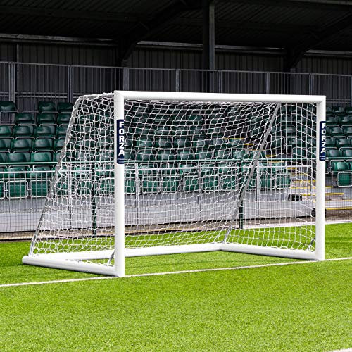FORZA Alu110 freistehendes Fußballtor (Wählen Sie Ihre Größe aus – 3,7m x 1,2m bis zu 7,3m 2,4m) Bringen Sie EIN professioneller Touch an Ihr Fußballtraining und Matchday (3m x 2m)