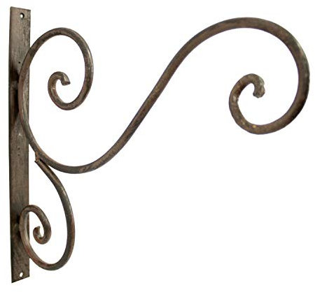 Manufaktur Lichtbogen Blumenampelhalter Wandhaken Laternenhaken Wandhalterung Metall Haken Wand