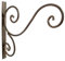 Manufaktur Lichtbogen Blumenampelhalter Wandhaken Laternenhaken Wandhalterung Metall Haken Wand