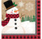 Amscan 511679 - Servietten Winter Wonderland, Größe 33 x 33 cm, 16 Stück, Schneemann, Snowman, Tischdekoration, Mundtuch, Heilig Abend, Weihnachten, Adventszeit