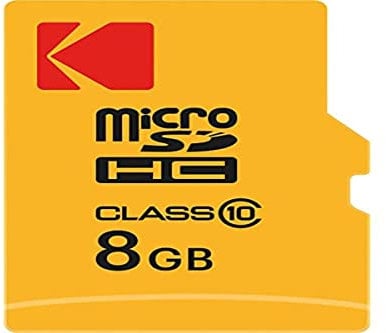 KODAK 8 Go microSDHC Carte Mémoire Micro SD avec Adaptateur SD Class 10