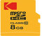KODAK 8 Go microSDHC Carte Mémoire Micro SD avec Adaptateur SD Class 10