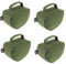 Next Generation Tackle NGT 4 x Green Fishing Reel Cases For Carp Coarse Fishing Reels