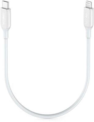 Anker USB C to Lightning Cable (1 ft), PowerLine III MFi Certified Fast Charging Lightning Cable for iPhone 11/11 Pro / 11 Pro Max/X/XS/XR Max / 8 Plus/AirPods Pro, Supports Power Delivery