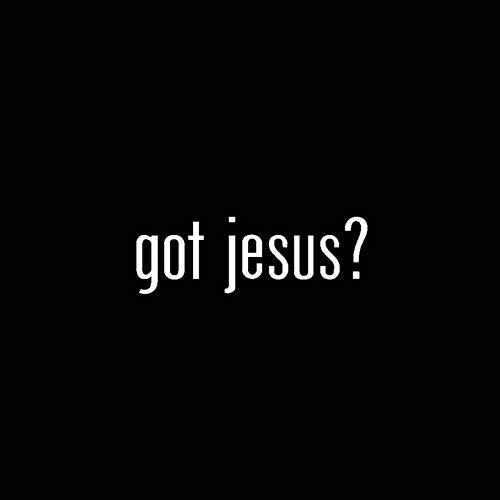 SUIFENG Autoaufkleber 12.7Cmx4.2Cm Got Jesus Vinyl Auto Motorrad Persönlichkeit Aufkleber Aufkleber Schwarz Silber
