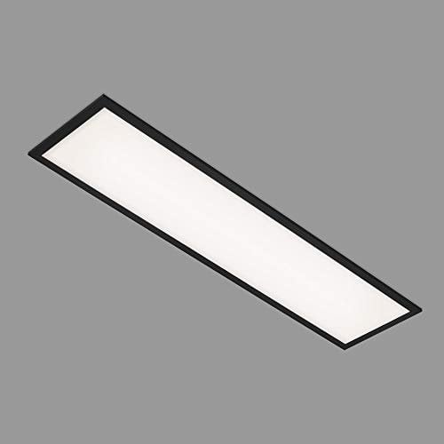 BRILONER - LED Panel, LED Deckenleuchte, Deckenlampe 22 Watt, 2.300 Lumen, 4.000 Kelvin, Weiß-Schwarz, 1.000x250x60mm (LxBxH), 7067-015