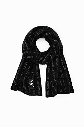 Desigual Damen Scarf_i Wonder 2000 Black Winter Accessory Set, Schwarz, U EU